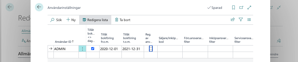 Månadsavstämning i Business Central