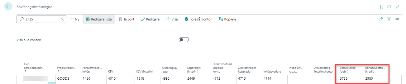 BRC Bonus i Business Central