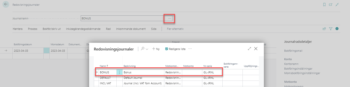 BRC Bonus i Business Central