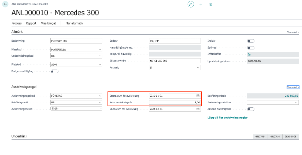 Månadsavstämning i Business Central