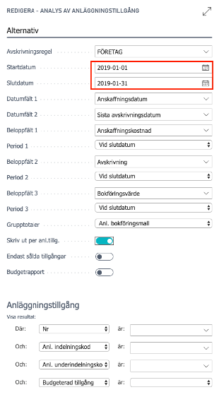 Månadsavstämning i Business Central