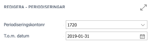 Månadsavstämning i Business Central