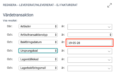 Månadsavstämning i Business Central