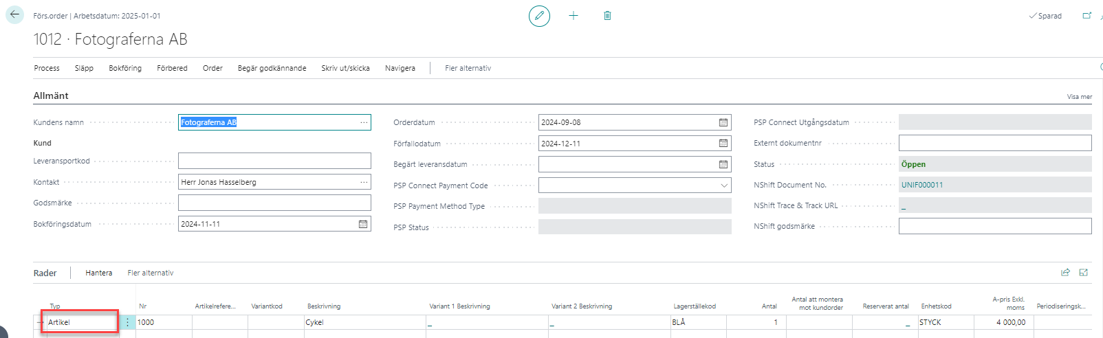 Business Central - nShift