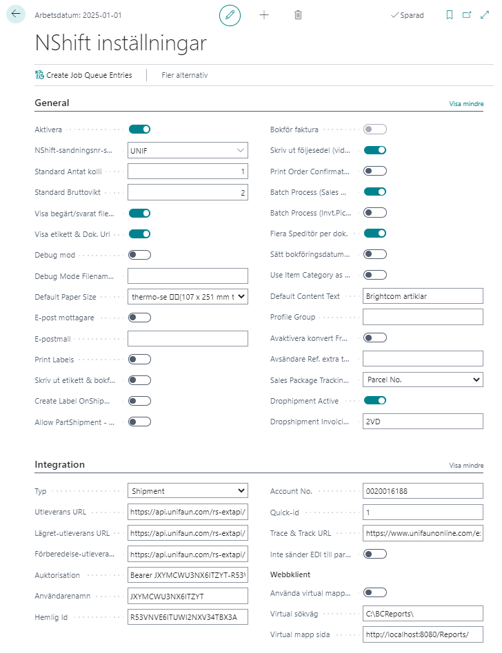 Business Central - nShift
