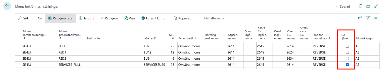 Periodisk sammanställning i Business Central