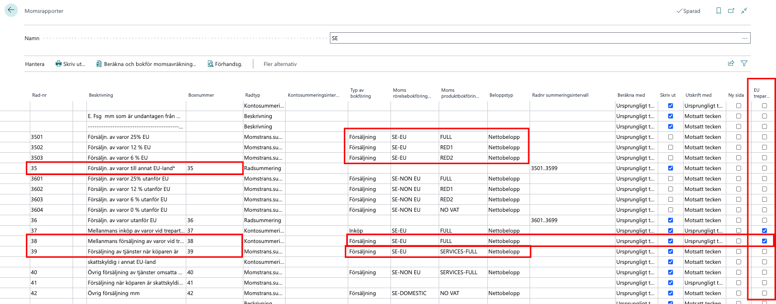 Periodisk sammanställning i Business Central