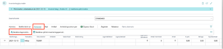 Skapa inventeringsunderlag